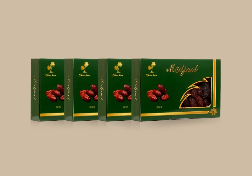 Egyptian Medjool Dates Offer Pack Delight Medium| Siwa Palm | 900g x 4